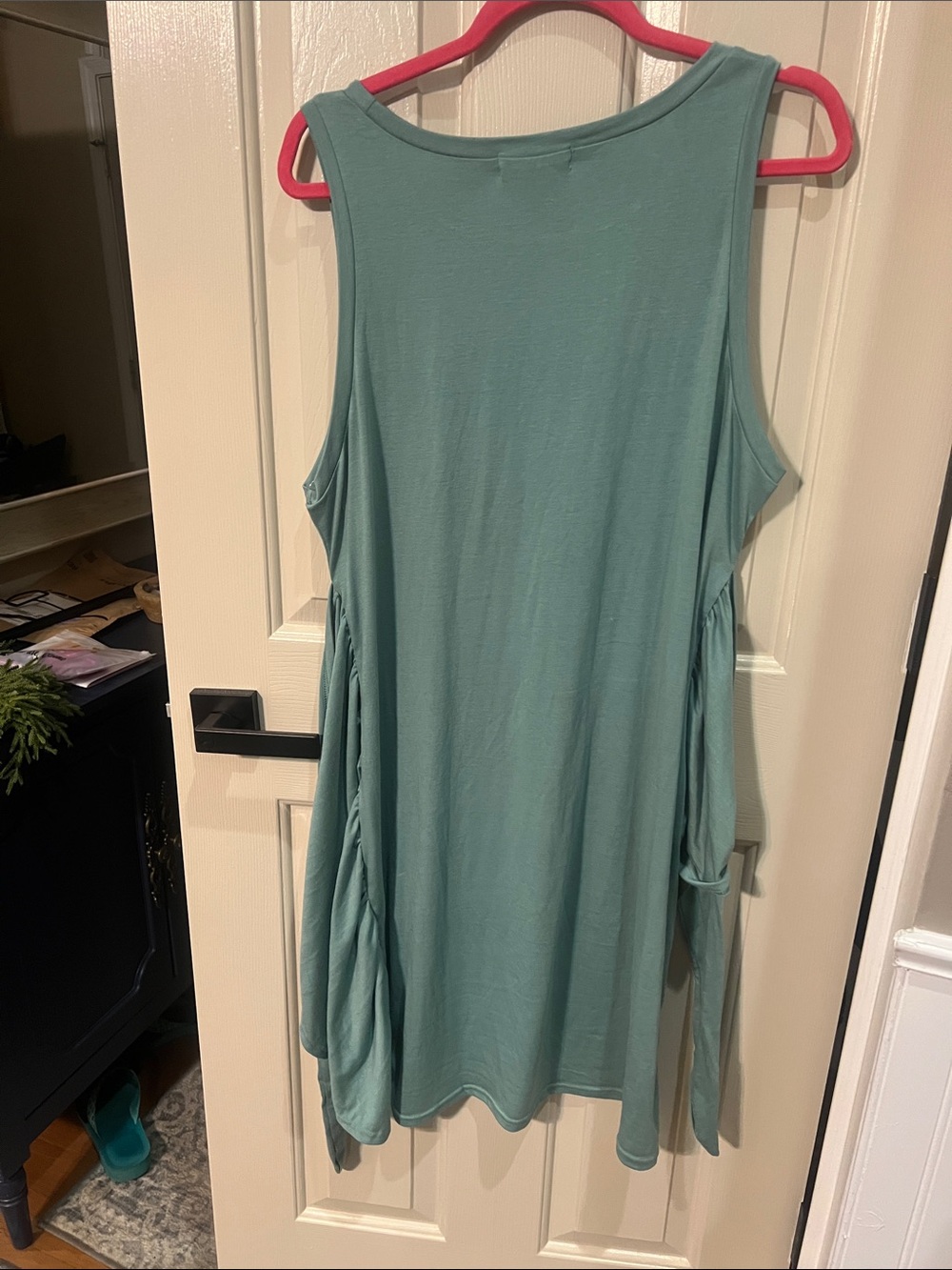 Knot-Front Midi Dress in Sage Green - Picture 9 of 10